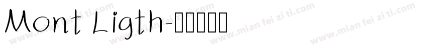 Mont Ligth字体转换